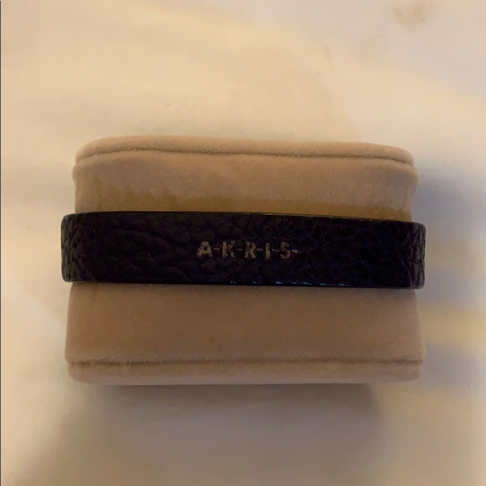 Akris leather bracelet